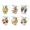 White ceramic fruit-decorated kettle, home decoration, kitchenware, creative teapot Item Picture